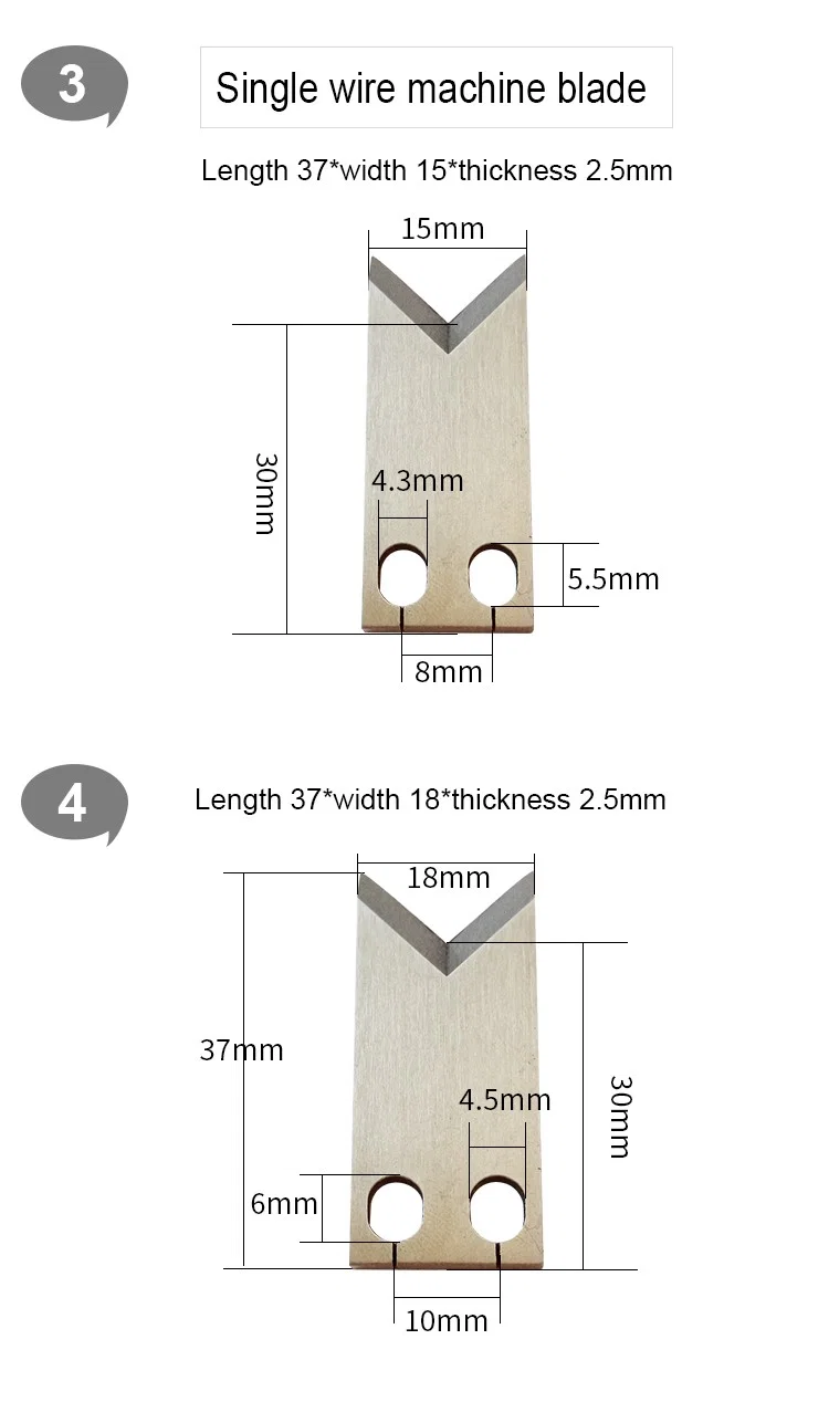 Precision Blade for wire stripping machine cable cutting machine, Otp Blade, Stripper Blade, Wire Cutting Machine Blade Tarkkuusterä johdonpoistokoneeseen, kaapelileikkuriin, otp-terään, poistoterään, lankaanleikkauskoneen terään