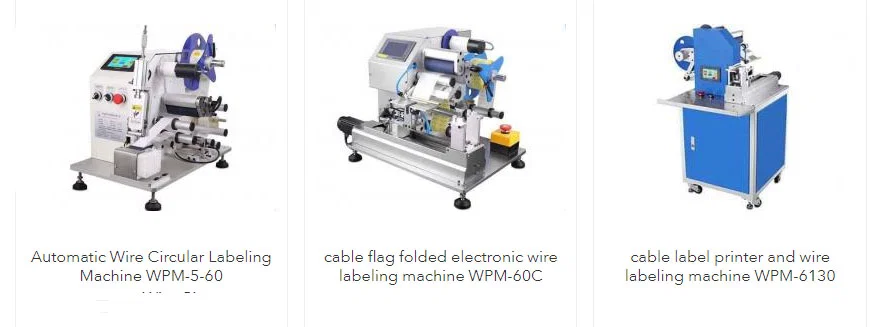 kaapelimerkintäkoneet (lippu-, pyöreä-, taitos-, tulostusmallit) selkeään, kestäväään lanka-/kaapelimerkintään tunnistamisen ja järjestelyn tehostamiseksi.