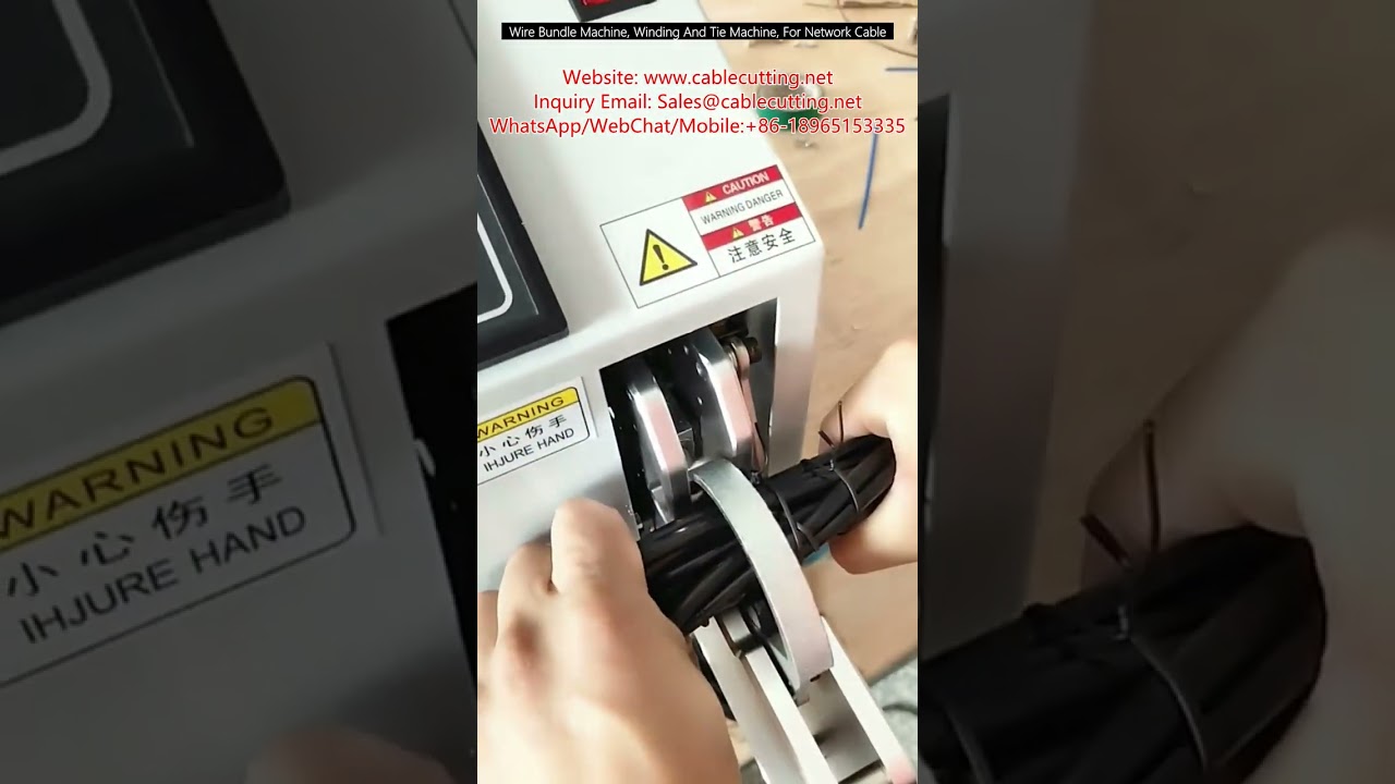 Johdinkimppukone, käämitys- ja sidontakone verkkokaapeleille