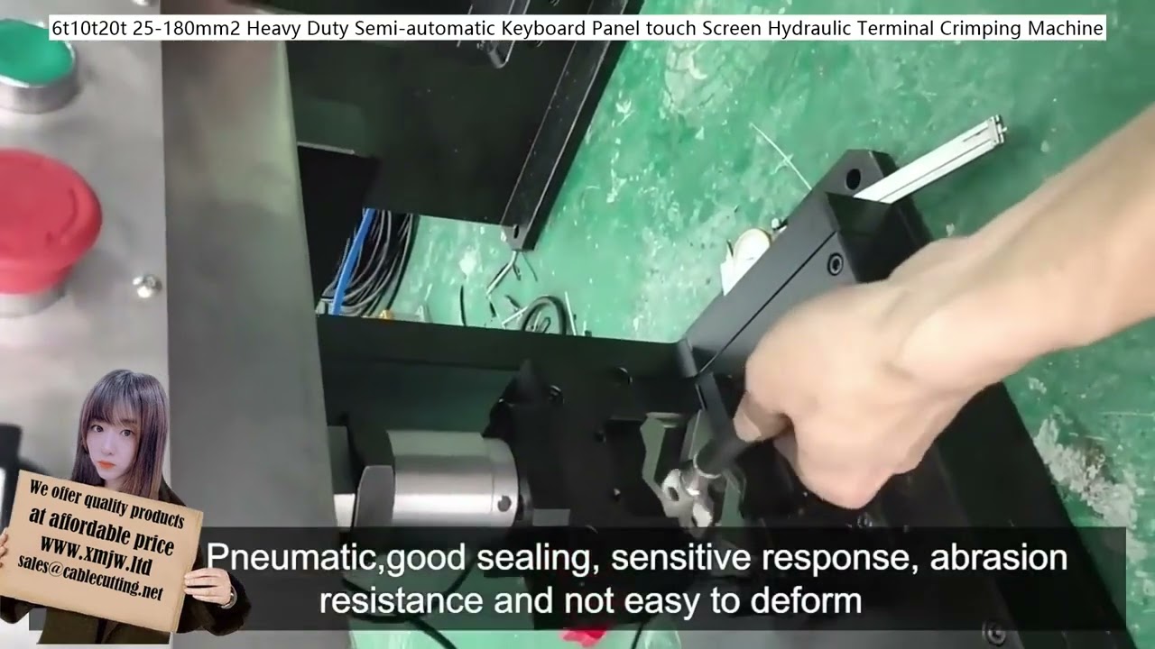 6t10t20t 25-180mm² Raskas Hydraulinen Puoliautomaattinen Päätepuristin Kosketusnäytöllä